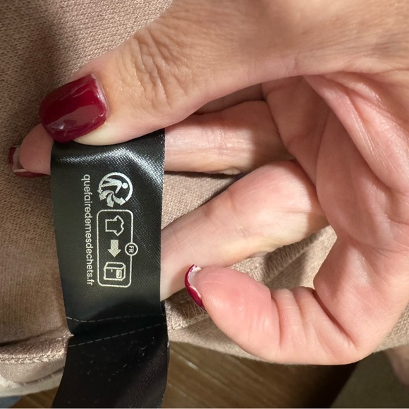 Zara Cream Wool Blend Coat - Picture 6 of 7